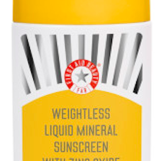 First Aid Beauty Weightless Liquid Mineral Sunscreen SPF 30